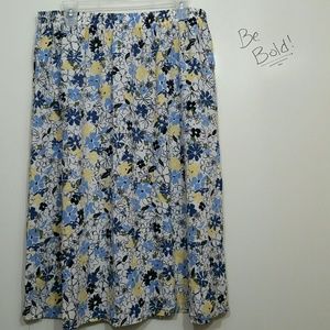 Blair size XL floral A-line skirt used